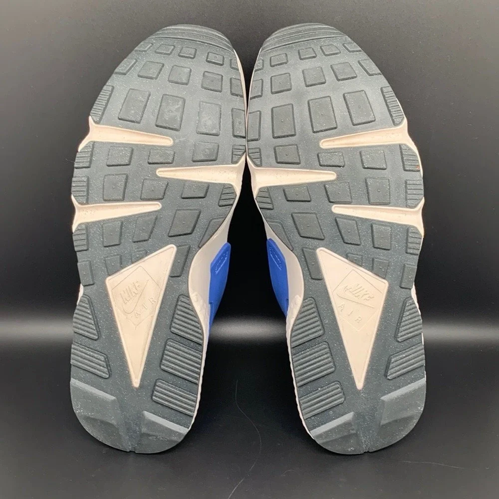 Nike Air Huarache Social FC White Blue Shoes DR0286-100 Men's Sz 12